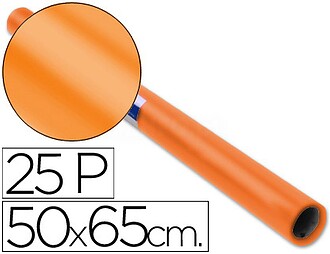 PAPEL LUSTRO SADIPAL. 50 X 65 CM. 65 GRS/M2. LARANJA