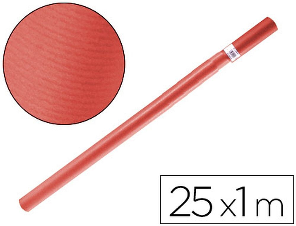 Papel Kraft Liderpapel Vermelho Rolo 25X1 MT 10619