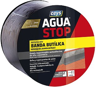 G-95678 : 95678 AGUASTOP BANDA IMP. BUTILO CINZA 10CMX10M 90...