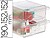 Cubo de Arquivo Archivo 2000 com 2 Gavetas em Poliestireno Transparente 190 X 152 X 152 MM - imagem 1