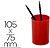 771 RJ : Porta lapis archivo 2000 ecogreen 100% reciclado vermelho Porta lapis archivo 2000 ecogreen 100% reciclado vermelho - imagem 1