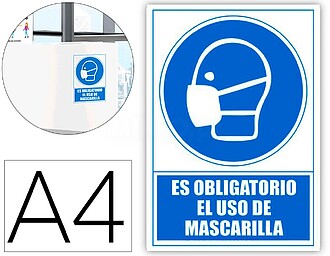 6173-11 AZ : SEÑAL “OBLIGATORIO EL USO DE MASCARILLA” 2...