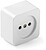 Base de Superfície Quadrada 16A 250 V, Branca, Retrátil 40960 - imagem 1