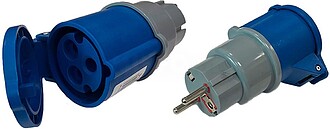 G-46035 46035 ADAPTADOR SCHUKO MACHO PARA CETAC FÊMEA, 2P+T...