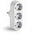 Adaptador Triplo 2P+T 16A 250 V com Entrada Frontal, Branco, Blister 40937 - imagem 1