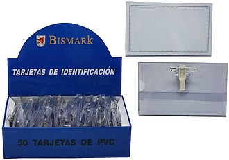 Porta-nomes Bismark com Pinça e Alfinete - Medidas 9,5x5,7c...