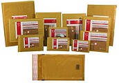 Bismark Bolsa Acolchada Kraft Nº12 120x215mm - Revestimento Interno de Laminas de Bolha de Ar - Fecho Autoadesivo - Ideal para Envios com Alta Proteção BI314609