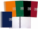 Caderno Espiral A4 160 Folhas 60grs Quadriculado 5x5 Golden - Folhas Microperfuradas com 4 Furos e 4 Faixas de Cor - Capa Resistente Forrada - Cores Sortidas GO317059