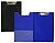 Pasta Biskmark de PVC com Clipe Superior Metálico - Tamanho Folio - Bolso Interior - Cores Azul/Preto Aleatórias BI317940 - imagem 1