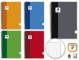 Golden Extra Caderno Espiral 4º 80 Folhas 90grs Quadriculado - Margem Realçada - Capa Revestida - Cores Sortidas GO319707