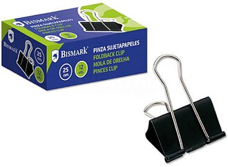 Pacote Bismark de 12 Alicates de Papel de Metal de 25mm - Pa...