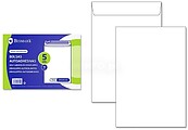 Pacote Bismark com 5 sobres de papel 90gr - Medidas 229x324mm - Fecho autocolante - Cor Branca 327112