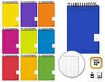 Caderno Espiral Golden Paisagem 80 Folhas 60grs Quadriculado 4x4 - Tamanho 12º - Cores Sortidas GO328534