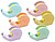 Bismark Pack de Portarrolos com 2 Fitas Adesivas 19mmx33m - Corpo de Plástico - Ideal para Uso Escolar - Cores Pastel Aleatórias BI330444 - imagem 1