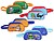 Bismark Lovely Animals Estojo Oval em 2 Cores - 3 Compartimentos - 4 Desenhos Diferentes BI332281 - imagem 1