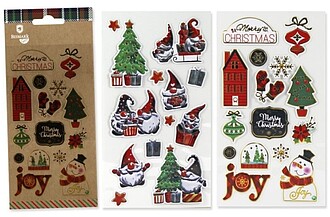 Bismark Pack com 2 Folhas de Autocolantes de Natal Bi332920