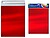 Bismark Pack de 4 Envelopes Metalizados - Medidas 324x254mm - Fecho Autocolante - Ideal para Presentes - Cor Vermelho Metalizado BI332979 - imagem 1