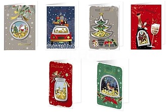 Bismark Cartão de Boas Festas com Envelope - Decorado com C...