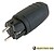 Ficha Schuko Macho Impermeavel C/ Terra 16A 220V Preta Edh G-36.043 - imagem 1