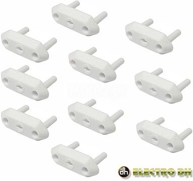 36.007/BT : Conjunto 10 Tampas Protectoras Tomadas 10A Edh