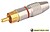 Ficha Rca Macho Vermelha Metálica/ Dourada Edh G-10.598/R - imagem 1