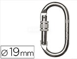 Mosquetão safetop de rosca aço com abertura 19 mm Mosquetão safetop de rosca aço com abertura 19 mm 80112J