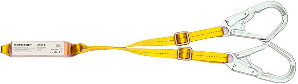 Fita dupla safetop regulável com absorvedor e mosquet es 1,50-2 m Fita dupla safetop regulável com absorvedor e mosquet es 1,50-2 m 80224J