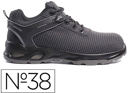 224-38 : Sapatos de segurança safetop amantio tecido putek sola pu bidensidade s3 tamanho 38 cor cinzento
