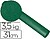 Kfc-V : Papel Fantasia Kraft Liso Verde 31CM - 3.5 KG - imagem 1
