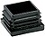 Container Quadrado com Aletas CNT03 20x20mm NE, 25 Unidades MICEL G-15256 - imagem 1