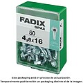 Caixa M 50 unid. Parafuso Rosca Chapa Hexagonal Autorros. 4,8x16mm Fadix G-18146