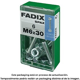 G-18188 : 18188 CAIXA S 6 unid. PARAFUSO MÉTRICO CAB HEX + ...
