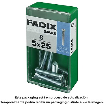 G-18173 : 18173 CAIXA S 8 unid. PARAFUSO MÉTRICO CP M 5x25mm FADIX