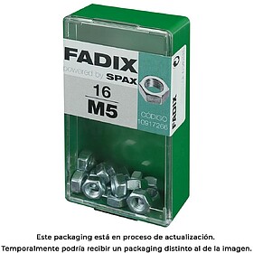 G-18259 : 18259 CAIXA S 16 unid. Porca CINC M 5 FADIX