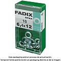 Caixa S 16 unid. Arandela Plana Cinc 6,4x12mm Fadix G-18231