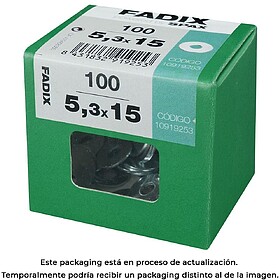 G-18249 : 18249 CAIXA L 100 unid. ARUELA PLANA LARGA CINC 5,...