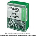 CAIXA M 100 unid. PREGO CP Aço 2,4x 25mm FADIX G-18038