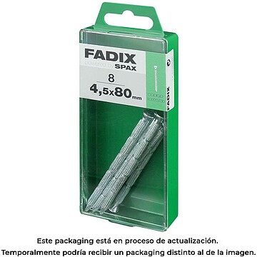 G-18074 : 18074 CAIXA M 8 unid. PREGO CP ESTRIADO Aço 4,5x80mm FADIX