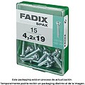 Caixa M 15 unid. Parafuso Rosca Chapa CR Cinc 4,2x19mm Fadix G-18138