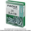 Caixa M 20 unid. Parafuso Rosca Chapa CP Cinc 3,9x19mm Fadix G-18101