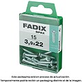 Caixa M 15 unid. Parafuso Rosca Chapa CP Cinc 3,9x22mm Fadix G-18102