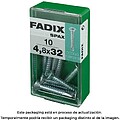 Caixa S 10 unid. Parafuso Rosca Chapa CP Autoperfurante Cinc 4,8x32mm Fadix G-18141