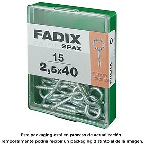 G-18022 : 18022 CAIXA M 15 unid. HEMBRILLA FECHADA CINC 2,5x...