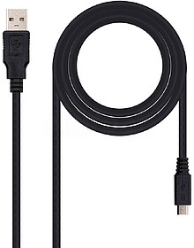 10.01.0501 : CABO USB 2.0 NANOCABLE, TIPO A/M-MICRO USB B/M,...