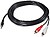 Cabo de Áudio Nanocable Jack Estéreo 3,5mm Macho para 2x RCA Macho 5m - Cor Preta - imagem 1