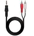Cabo de Áudio Nanocable Jack Estéreo 3,5mm Macho para 2x RCA Macho 10m - Cor Preta