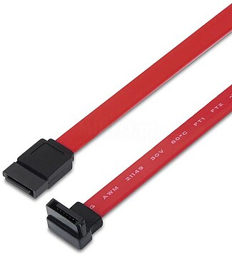 Cabo de Dados SATA Nanocable Acodado OEM 0,50m - Cor Vermelha