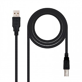 Nanocable Cabo de Impressora USB-A 2.0 Macho para USB-B Mach...