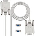 Cabo Modem Série Nanocable DB9 Macho a DB9 Fêmea 6m - Cor Bege