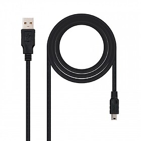Nanocable Cabo USB-A 2.0 Macho para Mini-USB Macho 1m